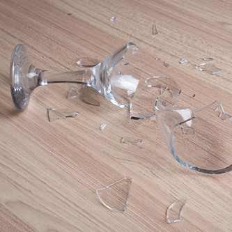 broken wine glass