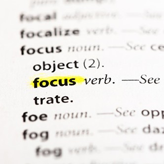 "Focus" Definition highlighted